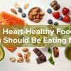 Heart-Healthy Foods on Matte White Surface